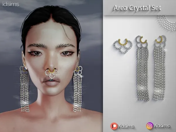Alpha Area Crystal set 01 by polygoncouture - The Sims 4 custom content