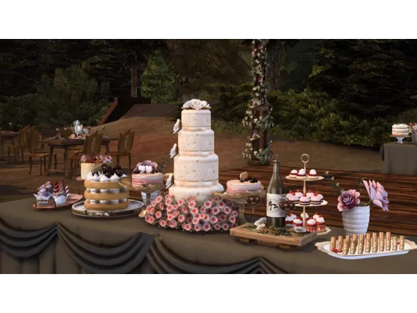 Mix Forest Wedding Venue by simsfinds - The Sims 4 Custom Content