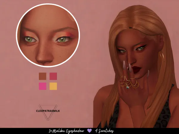 Maxis Match In Malibu Eyeshadow (hot summer collection) by lumslums - The Sims 4 Custom Content