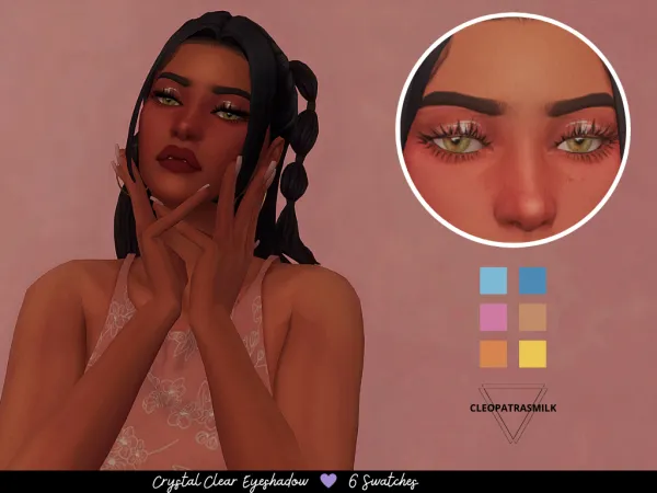 Maxis Match Crystal Clear Eyeshadow (Hot Summer Collection) by lumslums - The Sims 4 Custom Content