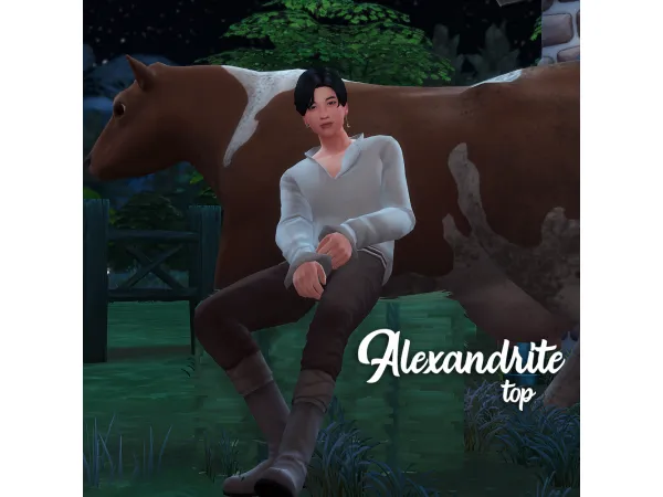 Maxis Match Alexandrite top by simsfinds - The Sims 4 Custom Content