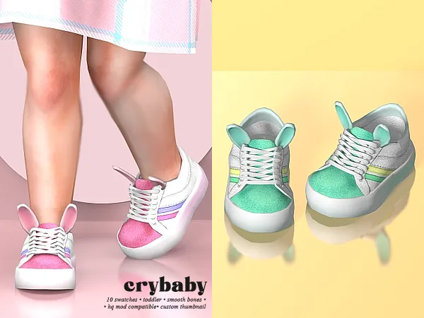 Mix crybaby bunny sneaker (shoestopia) by crybaby - The Sims 4 custom content