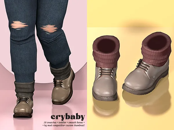 Mix crybaby number three sneaker (astrya96) by crybaby - The Sims 4 custom content