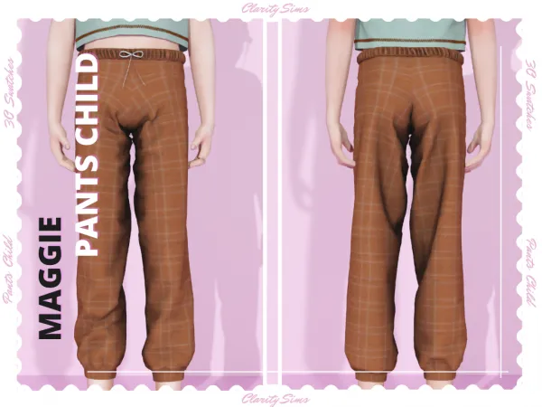 Maxis Match Maggie Pants Pajama Child - The Sims 4 Custom Content