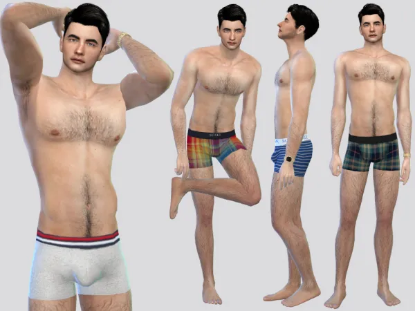 Mix Just Underwear (Mick) by McLayneSims - The Sims 4 Custom Content