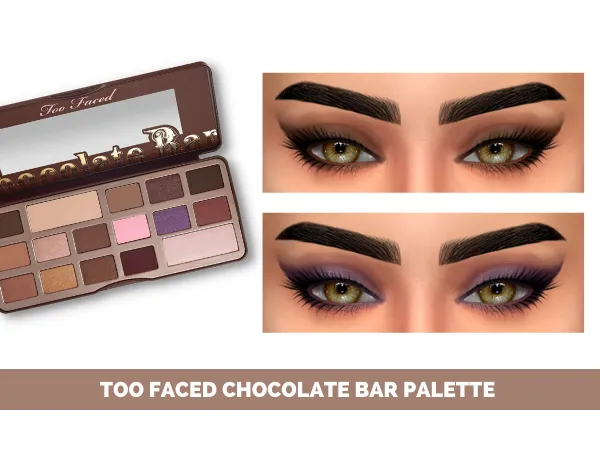 Mix TOO FACED CHOCATE BAR PALETTE by fifthscreations - The Sims 4 Custom Content