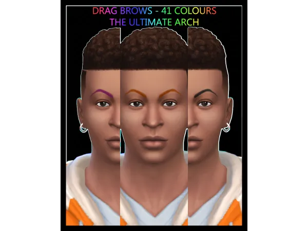 Maxis Match Drag Brows The Ultimate Arch by simsfinds - The Sims 4 Custom Content