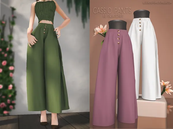 Alpha Cassio Pants BRsims by bluerose-sims - The Sims 4 Custom Content