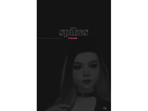 Maxis Match [inanuos] spikes eyeliner by simsfinds - The Sims 4 Custom Content