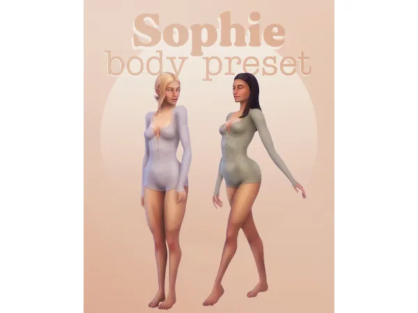 Maxis Match Sophie body preset by Miiko - The Sims 4 Custom Content