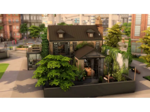 Maxis Match Modern Industrial Loft by simsfinds - The Sims 4 Custom Content