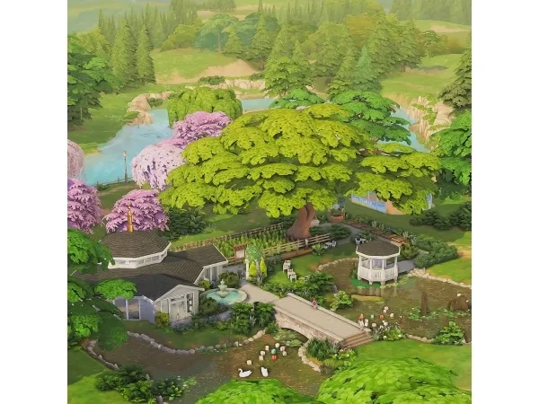 Maxis Match Magnolia Blossom Park 20 by simsfinds - The Sims 4 Custom Content