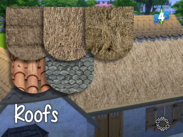 Maxis Match New Roofs by simsfinds - The Sims 4 Custom Content