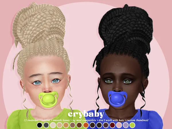 Maxis Match crybaby bee hair (hs) toddler f by crybaby - The Sims 4 Custom Content