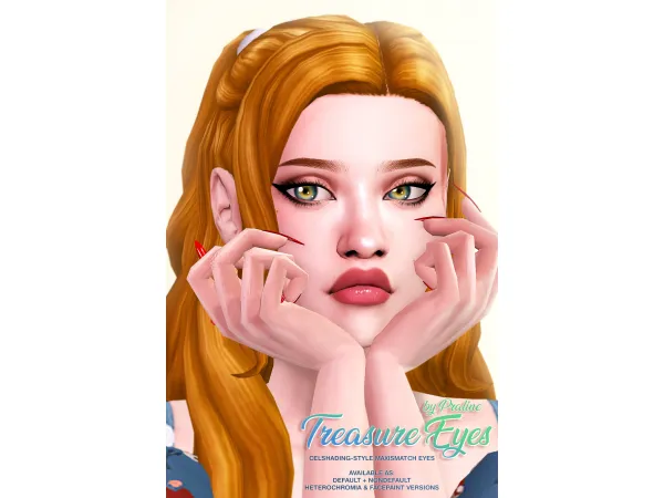 Mix TREASURE Maxis Match Eyes by simsfinds - The Sims 4 Custom Content