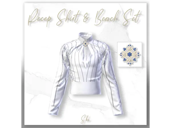 Alpha [Sbe] Recep brooch by simsfinds - The Sims 4 Custom Content