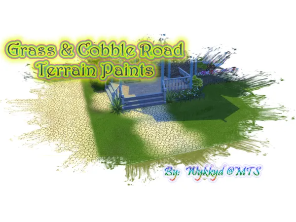 Maxis Match Grass Cobble Stones Terrain Paints by simsfinds - The Sims 4 Custom Content