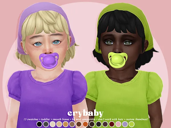 Maxis Match crybaby ashley hair (ricci bee) toddler f - The Sims 4 Custom Content