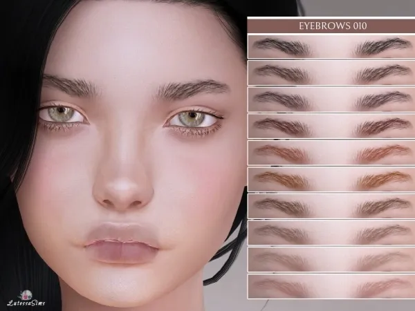 Alpha Eyebrows 010 - The Sims 4 Custom Content