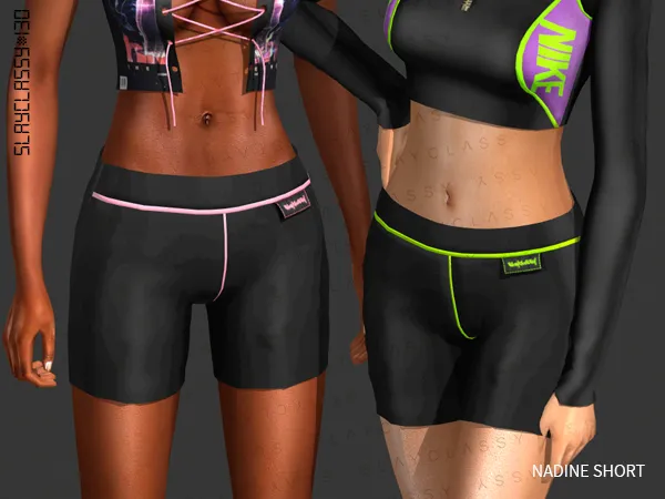 Alpha SC130 NADINE SHORT by slayclassy - The Sims 4 Custom Content