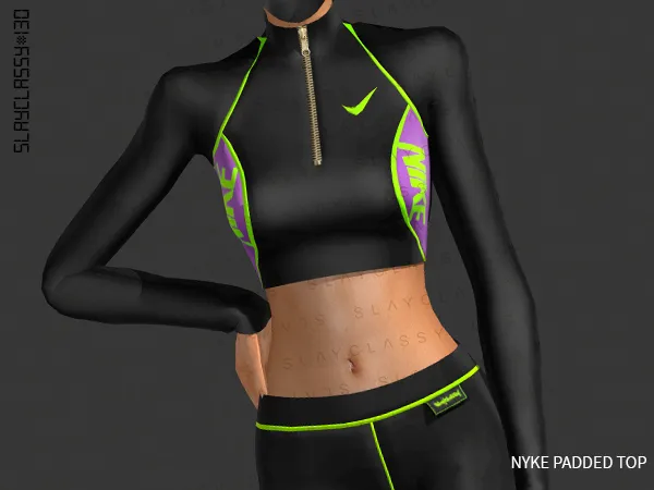 Alpha SC130 NYKE PADDED TOP - The Sims 4 Custom Content