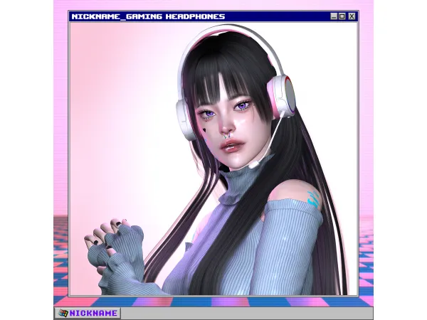 Alpha [ACC] Gaming headphones by simsfinds - The Sims 4 Custom Content
