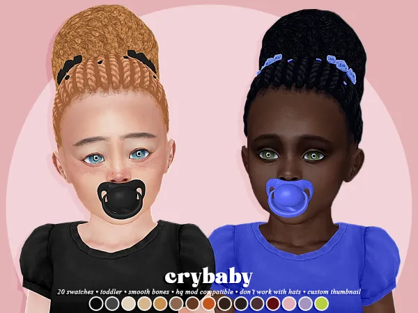 Maxis Match crybaby lolla hair flower acc (isjao) toddler f by crybaby - The Sims 4 Custom Content