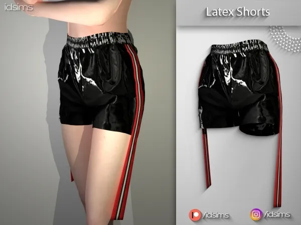 Alpha Latex Shorts by polygoncouture - The Sims 4 Custom Content