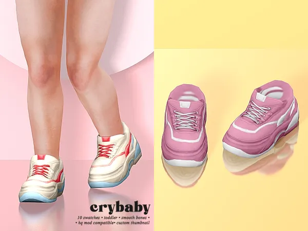 Maxis Match crybaby chonk sneakers (tunayegit) toddler f by crybaby - The Sims 4 Custom Content