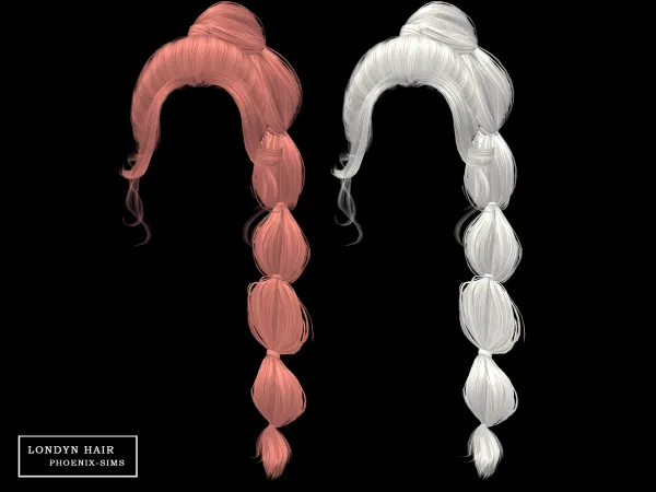 Alpha Londyn Hair - The Sims 4 Custom Content