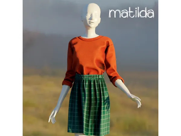 Alpha Matilda outift by amelylina - The Sims 4 Custom Content