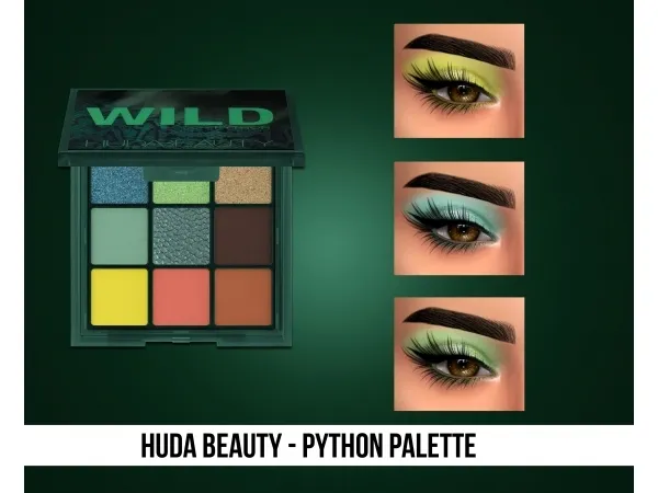 Mix HUDA BEAUTY PYTHON PALETTE by fifthscreations - The Sims 4 Custom Content