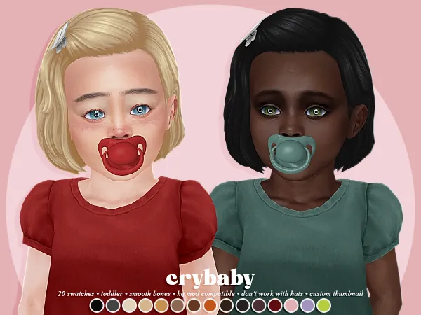 Maxis Match crybaby peyton hair (ah00b) toddler f by crybaby - The Sims 4 Custom Content