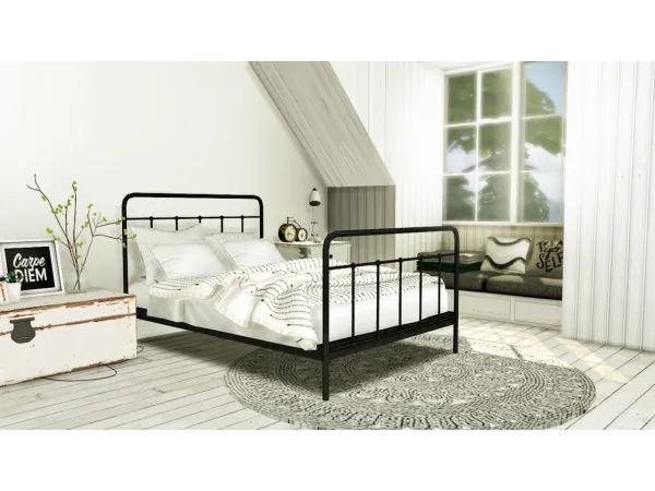 Mix Teyon Bed by mxims - The Sims 4 Custom Content