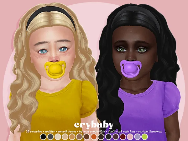 Maxis Match crybaby paige hair (ah00b) toddler f by crybaby - The Sims 4 Custom Content
