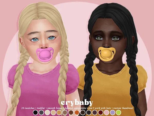 Maxis Match crybaby jules hair (ah00b) toddler f - The Sims 4 Custom Content