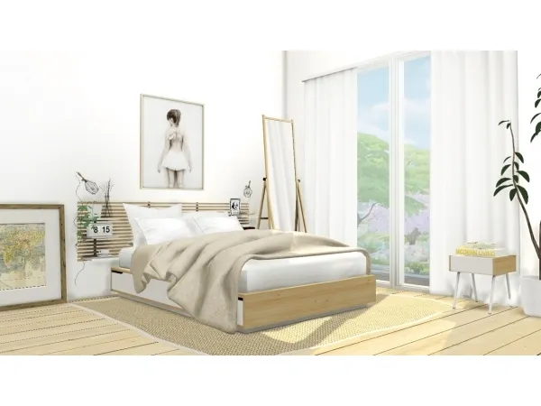 Alpha IKEA Mandal Bedroom Set by simsfinds - The Sims 4 Custom Content
