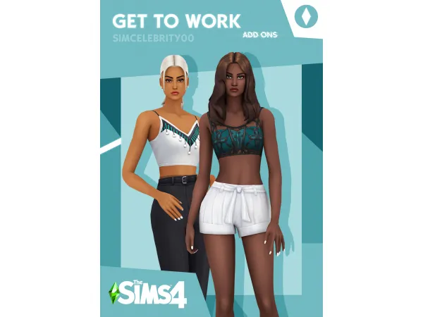 Maxis Match Get To Work Add Ons by simcelebrity00 - The Sims 4 Custom Content