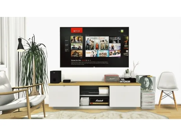 Alpha MXIMS Entertainment Set 5 by simsfinds - The Sims 4 Custom Content