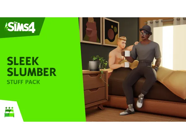 Alpha Sleek Slumber Stuff Custom Stuff Pack by simsfinds - The Sims 4 Custom Content