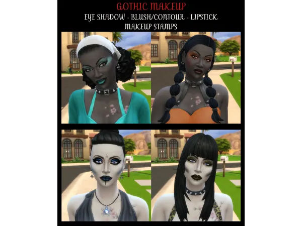 Alpha Simmiller_Makeup_Gothic - The Sims 4 Custom Content
