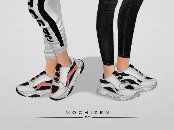 Alpha Mochizen Trainer Shoes Female Vers. by mochizen-cc - The Sims 4 custom content