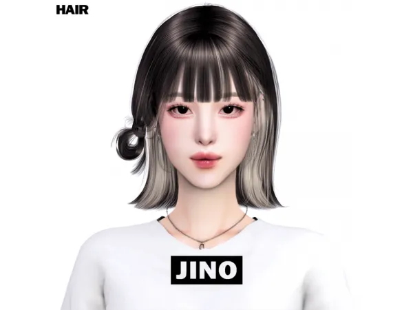 Alpha [JINO] HAIR 08 by simsfinds - The Sims 4 custom content