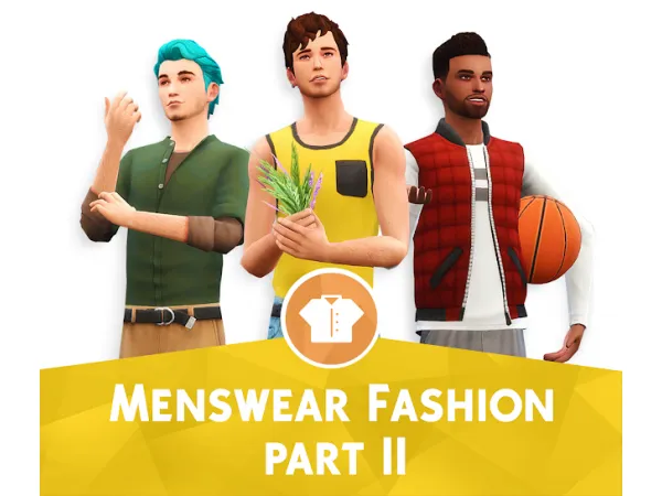 Maxis Match MENSWEAR FASHION PART II by wyattssims - The Sims 4 Custom Content