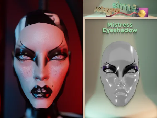 Alpha Mistress Eyeshadow by v1s4g3 - The Sims 4 custom content