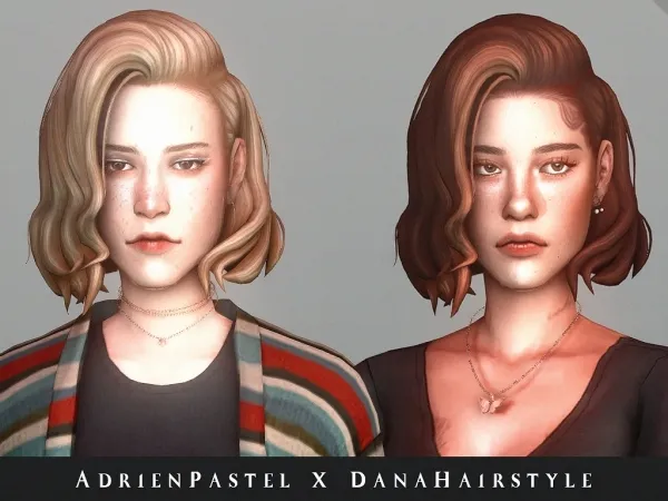 Maxis Match Dana Hairstyle by adrienpastel - The Sims 4 Custom Content