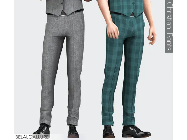 Alpha Belaloallure Christian Pants - The Sims 4 Custom Content