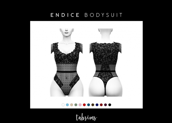 Mix Endice Bodysuit by simsfinds - The Sims 4 Custom Content