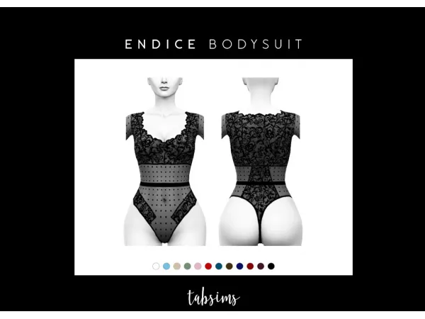 Mix Endice Bodysuit by tabsims - The Sims 4 Custom Content