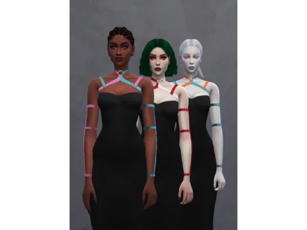 Mix Harness 01 by simsfinds - The Sims 4 Custom Content